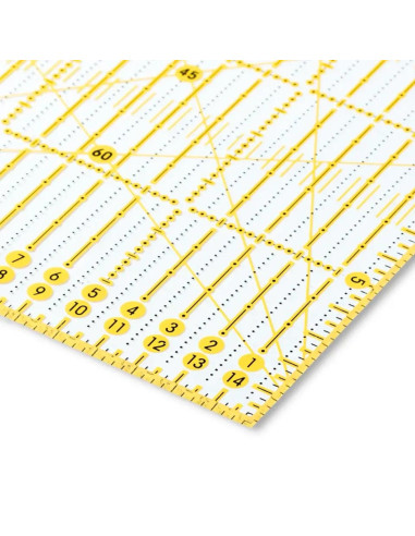 Omnigrid patchwork liniaal hoeken 15 x 30 cm