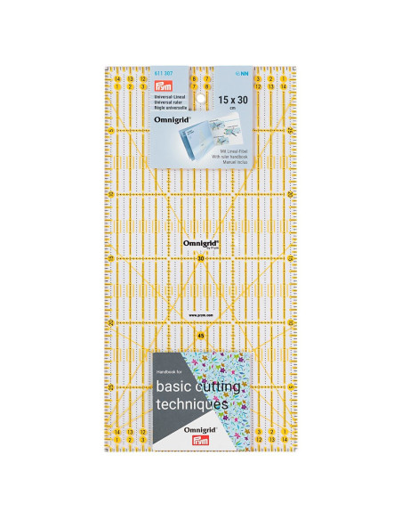 Omnigrid patchwork liniaal hoeken 15 x 30 cm