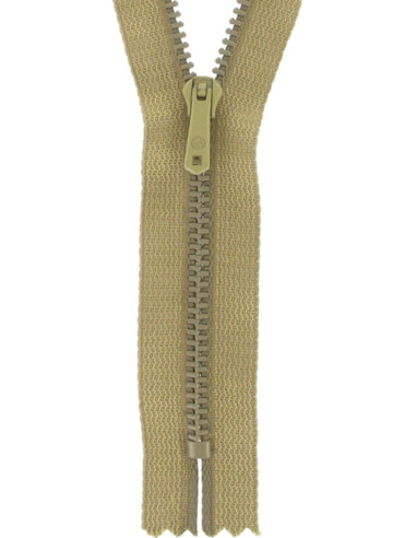Ritssluiting broek - Middel beige