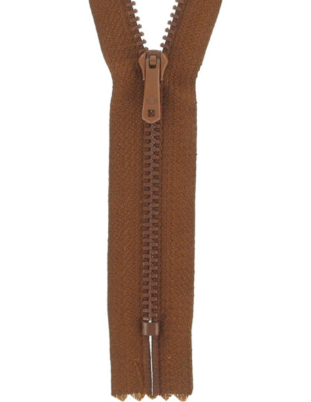 Ritssluiting broek - Middelbruin