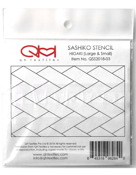 Set van 2 sjablonen voor sashiko stencil - Higaki