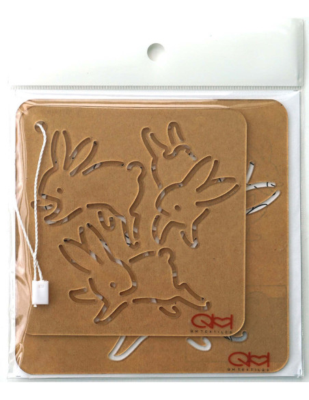 Set van 2 sjablonen voor sashiko stencil - Usagi