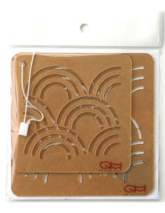 Set van 2 sjablonen voor sashiko stencil - Seikai-Ha 2