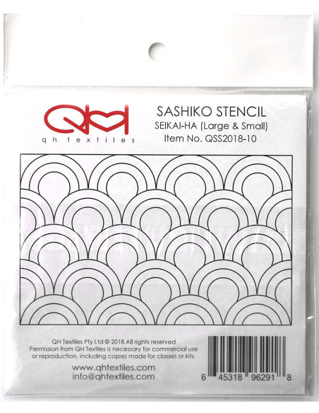 Set van 2 sjablonen voor sashiko stencil - Seikai-Ha