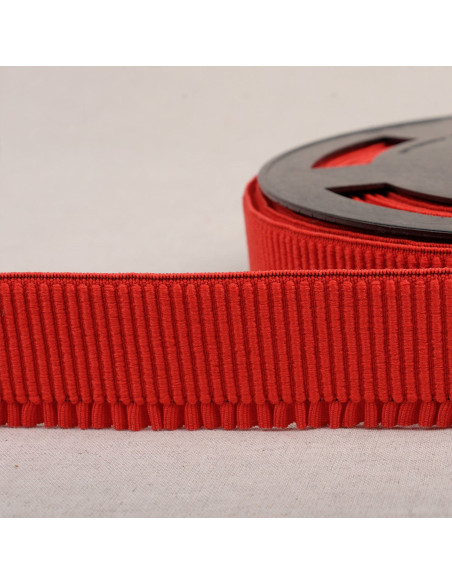 Elastische boordstof voor rok - Rood