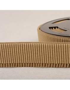 Elastische boordstof voor rok - Beige