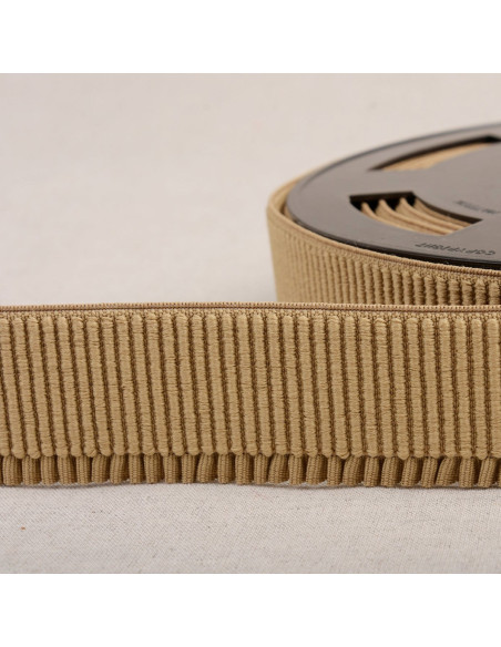 Elastische boordstof voor rok - Beige