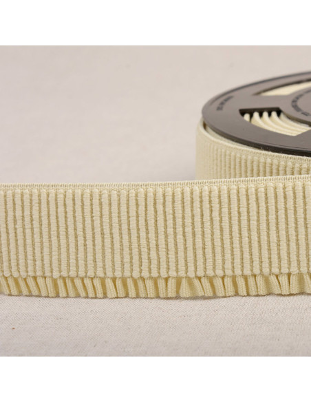 Elastische boordstof voor rok - Lichtbeige