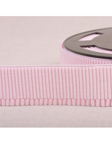 Elastische boordstof voor rok - Roze