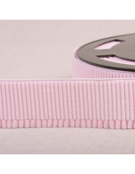 Elastische boordstof voor rok - Roze