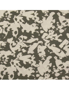 Fantasie viscose stof - Abstract kaki 2