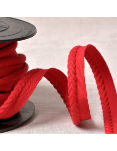 Chevron paspelband - Rood