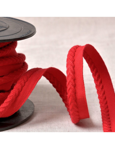 Chevron paspelband - Rood