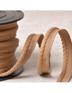 Chevron paspelband - Beige