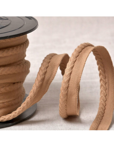 Chevron paspelband - Beige