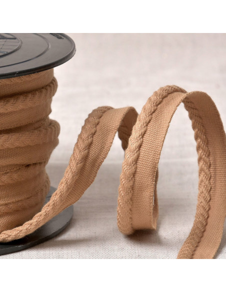Chevron paspelband - Beige