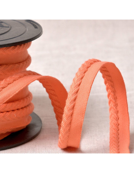 Chevron paspelband - Zalmkleurig