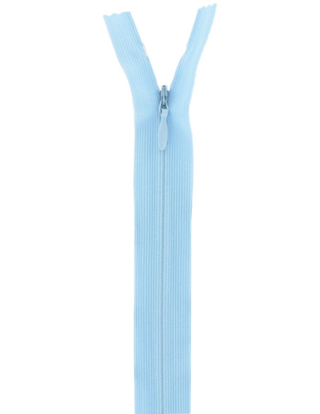 Onzichtbare rits - Babyblauw
