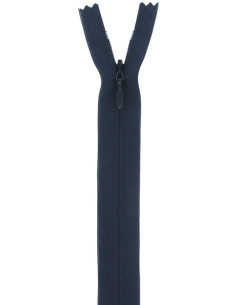 Onzichtbare rits - Marineblauw
