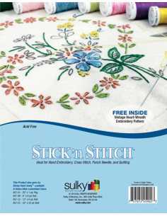 Set van 12 wateroplosbare, zelfklevende en bedrukbare A4 Stick N Stitch Sulky vellen 2