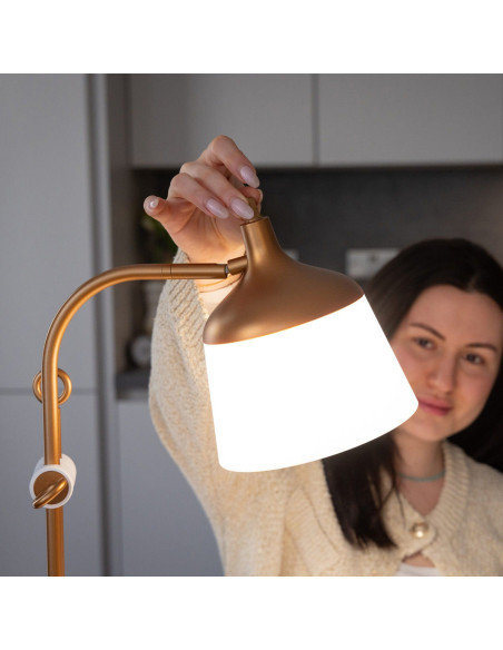 Lamp op tafel met loep, plateau en telefoonhouder Daylight Anita