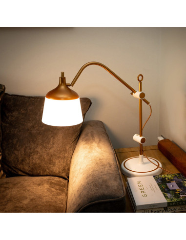 Lamp op tafel met loep, plateau en telefoonhouder Daylight Anita