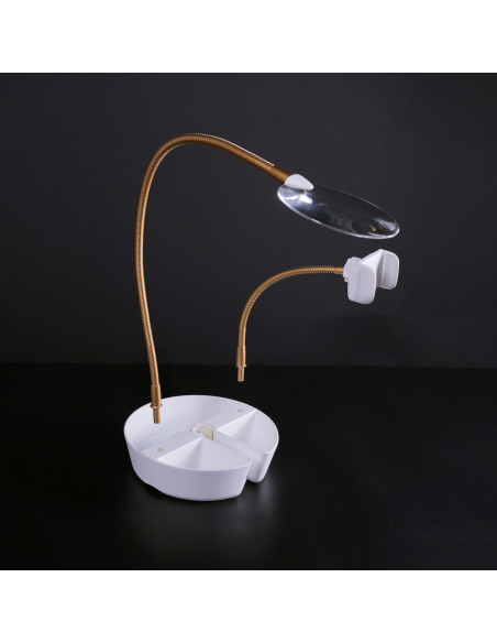 Lamp op tafel met loep, plateau en telefoonhouder Daylight Anita