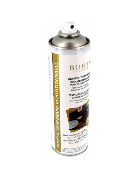 Tijdelijke textiellijmspray Bohin - 500 ml