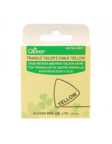 Clover kleermakerskrijt - Geel