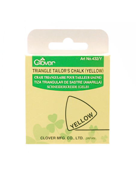 Clover kleermakerskrijt - Geel