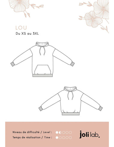 Lou hoodie patroon - Joli Lab