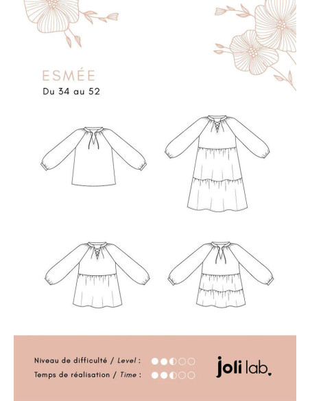 Blousepatroon, jurk Esmée - Joli Lab