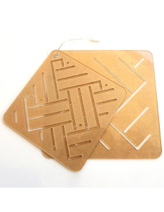 Set van 2 sjablonen voor sashiko stencil - Ami-Shiro