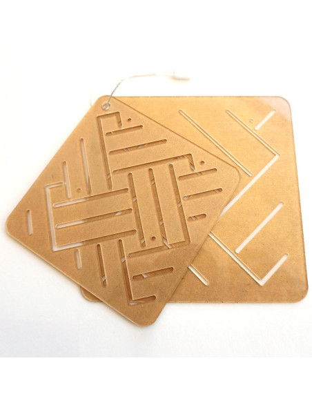 Set van 2 sjablonen voor sashiko stencil - Ami-Shiro