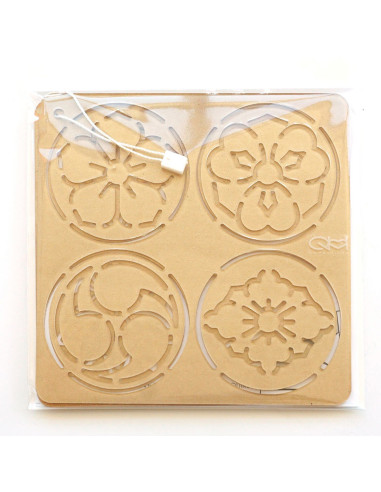 Set van 2 sjablonen voor sashiko stencil - Ka-mon