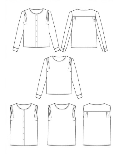 Bellini blouse patroon - Maison Fauve
