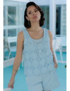 Spritz tanktop patroon - Maison Fauve