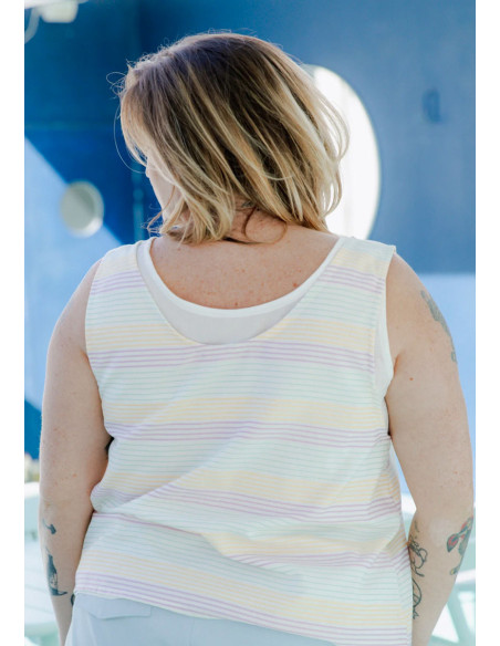 Spritz tanktop patroon - Maison Fauve