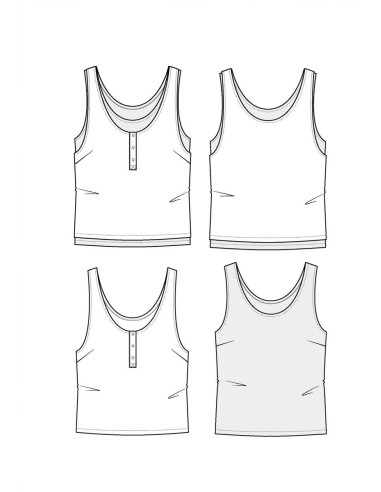 Spritz tanktop patroon - Maison Fauve