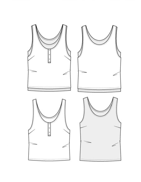 Spritz tanktop patroon - Maison Fauve