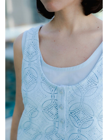 Spritz tanktop patroon - Maison Fauve