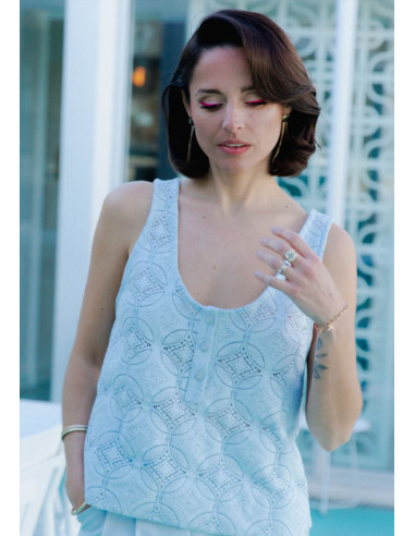 Spritz tanktop patroon - Maison Fauve