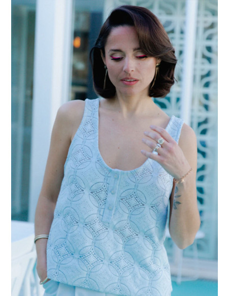 Spritz tanktop patroon - Maison Fauve