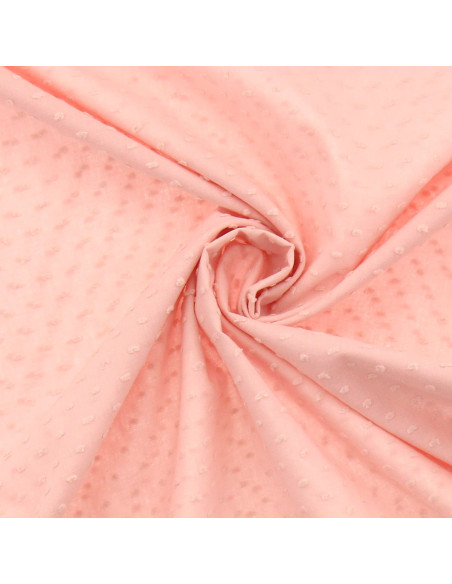 Plumetis katoenen stof - Roze