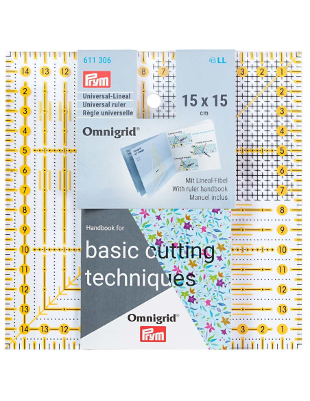 Omnigrid patchwork liniaal raster 15 x 15 cm
