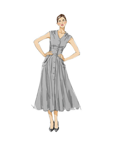Jurkpatroon - Vogue 8577