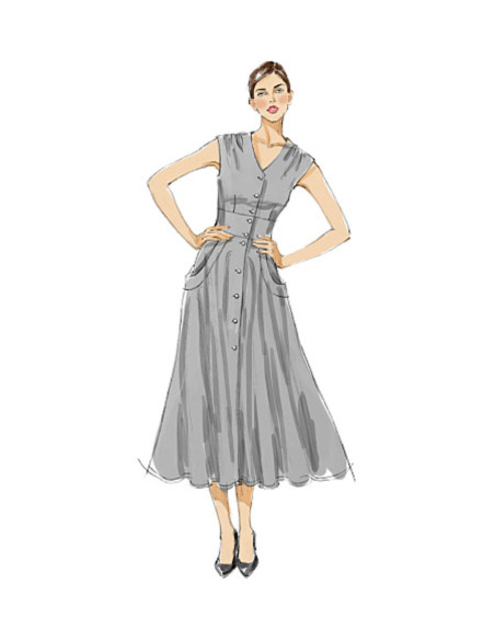 Jurkpatroon - Vogue 8577