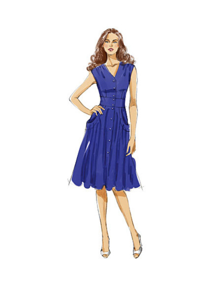 Jurkpatroon - Vogue 8577