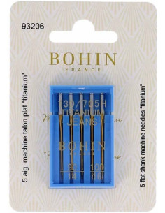 Titanium naaimachinenaalden speciaal voor jeans Bohin
