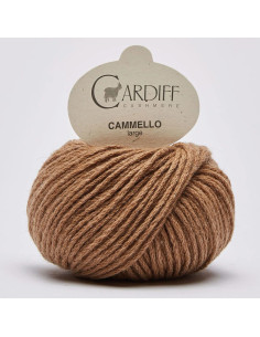 Grote Cardiff Cashmere Kameelwol